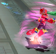 Marino firing an energy kunai in Mega Man X: Command Mission.