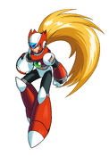 Zero in Mega Man Maverick Hunter X.