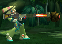 Pallette with the Blast Launcher.