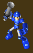 MegaMan Volnutt render from Mega Man Legends 2.