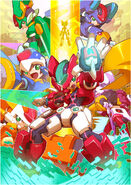 Mega Man ZX complete promo art