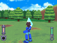 Partially upgraded Shining Laser in Mega Man Legends.