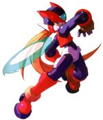 Zero with the Shield Boomerang in Mega Man Zero 3.