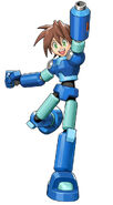 Mega Man Volnutt in Tatsunoko vs. Capcom: Cross Generation of Heroes.