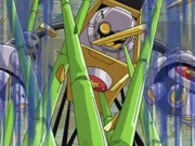 VineMan using Bamboo Lance against HeatMan.