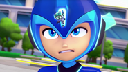 Mega Mini in Mega Man's helmet. (Throwing Shade Part II)