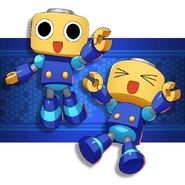 Rockman X DiVE Servbot promo art.