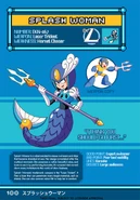 Splash Woman's profile from the Mega Man: Robot Master Field Guide.