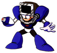 Dust Man's original Mega Man 4 artwork.