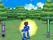 Enhanced Shield Arm in Mega Man Legends.