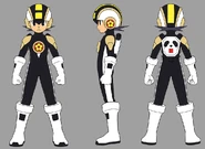 MegaMan.EXE (Hanayashiki Style) concept art.