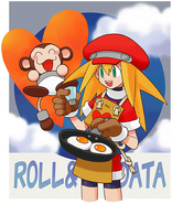 Roll and Data in the Capcom All Stars Desktop Accessory Collection calendar.