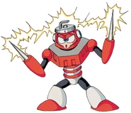 Spark Man's original Mega Man 3 artwork.