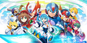 Mega Man X DiVE title screen art.