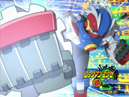 Rockman EXE Axess eyecatch featuring Metal Soul Rockman.