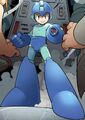 Mega Man's appearance from the Archie Comics series