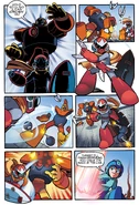 ArchieBreakMan.png (2.46 MB) Break Man using Hyper Bombs on Guts Man in the Mega Man comic.