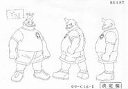 Dex anime design sheet.