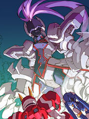 Omega looms above Fefnir and Leviathan.