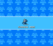 Shadow Man's intro screen in Mega Man 3.