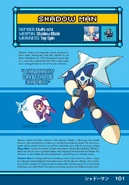 ShadowManMegaManRobotMasterFieldGuide.jpg (225 KB) Shadow Man's profile from the Mega Man: Robot Master Field Guide.