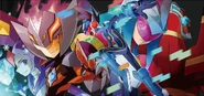 Mega Man Star Force 3 illustration by Keiji Ueda.