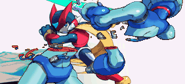 MMZ1 Scene 14.png (17 KB) A Pantheon cut by Zero in Mega Man Zero