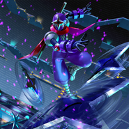 Ninja NetNavi ShadowMan.EXE card artwork in TEPPEN.