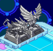 Statues of Gregar and Falzar on the Net.