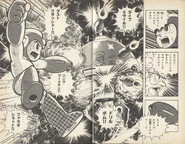 R4Weapons.jpg (1.77 MB) Mega Man using several weapons in the Rockman 4 manga.
