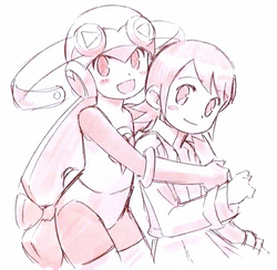 mayl sakurai and roll.exe (mega man and 1 more) drawn by jojobirdz