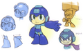 Concept art from Mega Man Powered Up.