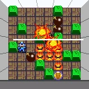 A bomb exploding in stage 34.