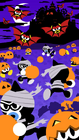 Halloween 2018 wallpaper from the Rockman Unity site and Twitter.