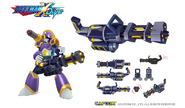 Gatling Gun concept art from the Rockman X DiVE contest.