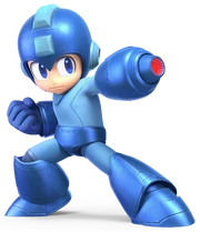 Mega Man as he appears in Super Smash Bros