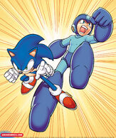 The Heroes Collide - Sonic & Mega Man