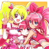 Cure Peach, Cure Melody, Cure Happy Sweet Cute