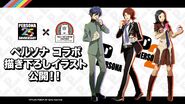 Persona x Roll Ice Cream Factory collaboration protag key art p1 p2is p2ep