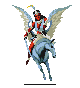 Kalki's sprite in Shin Megami Tensei II