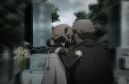 Nanako visiting Chisato's memorial