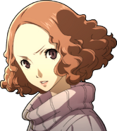 P5 portrait of Haru Scowling