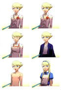 Teddie's in-game expressions (human form)