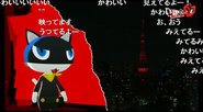 Morgana commentating during the event.[3]