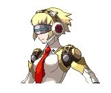 Aigis wearing a visor