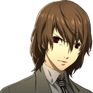 Akechi scowling