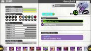 Hierophant's status screen in Tokyo Mirage Sessions #FE.