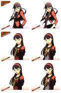 Yukiko's various expressions