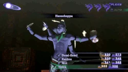 Hassohappa being casted in Shin Megami Tensei III: Nocturne.