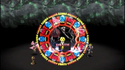 Death's Roulette being cast in Persona 2: Innocent Sin.